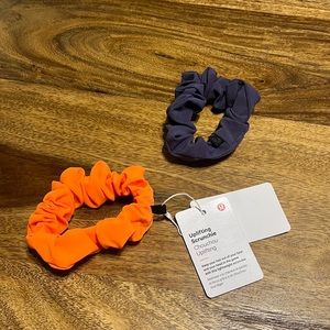 2 LuLuLemon Scrunchies one new with tags
